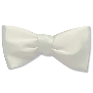 Ivory Charmeuse - bow ties