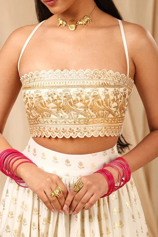 Ivory Oasis Lehenga Set