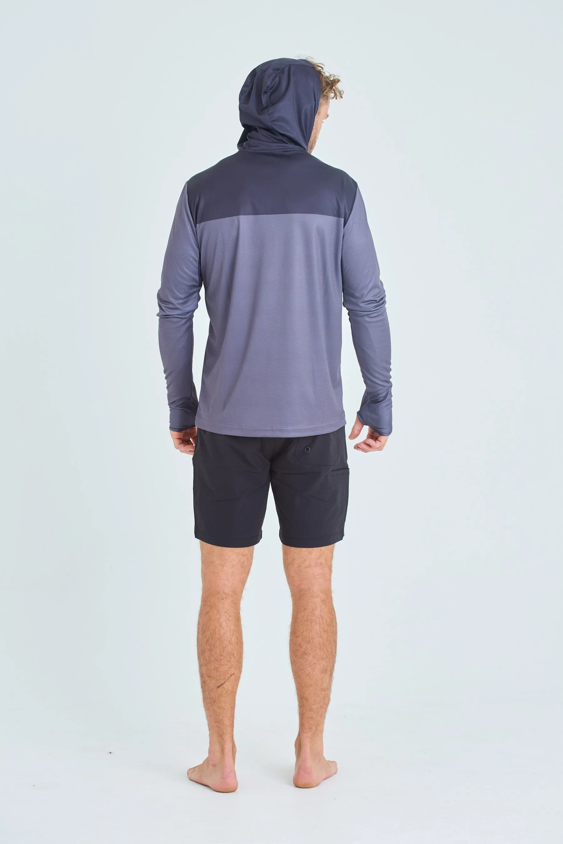 Jetpilot Venture Mens LS Hooded Hydro Tee - Black