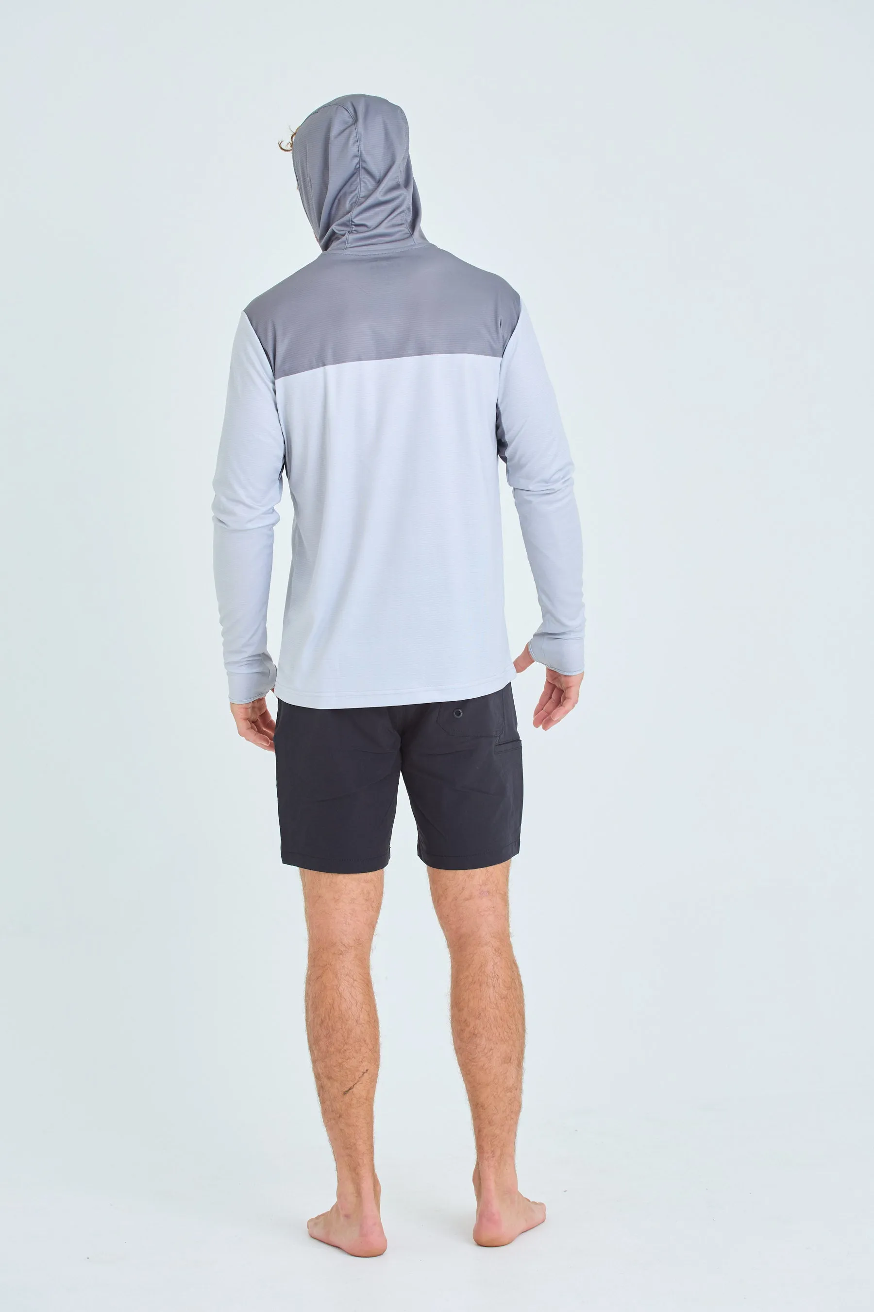 Jetpilot Venture Mens LS Hooded Hydro Tee - Grey