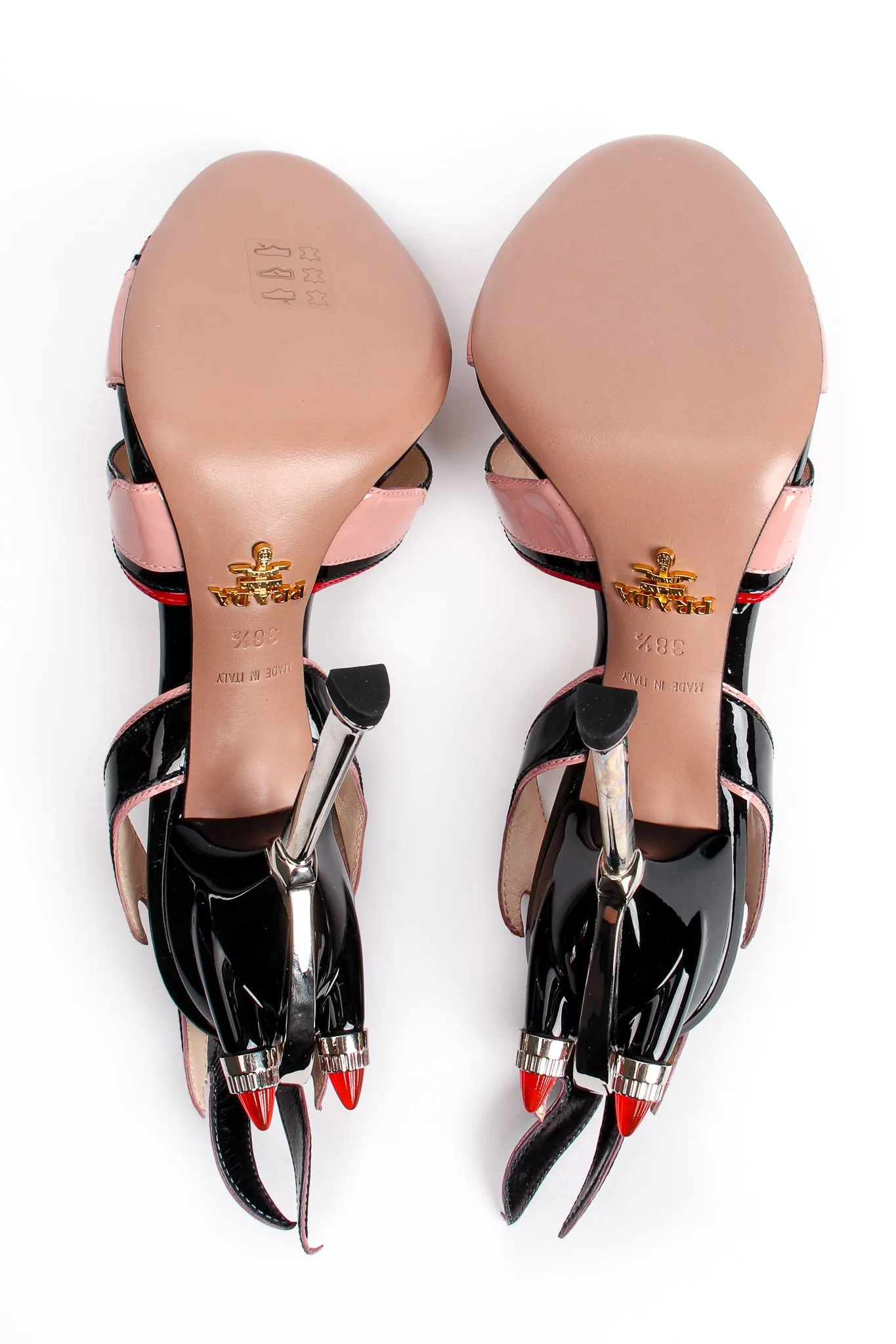 Jeweled Tail Light Flame Sandal