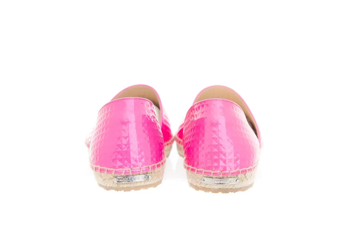Jimmy Choo Neon Pink Espadrille SZ 36.5