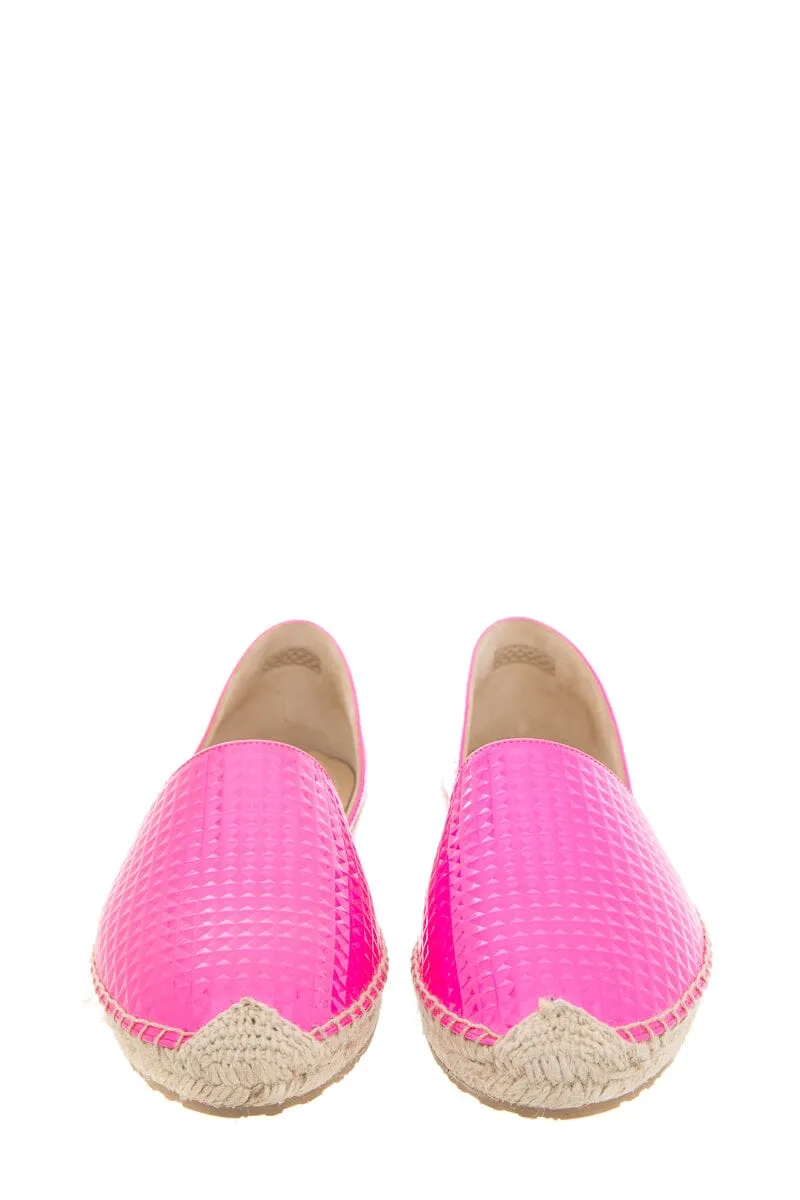 Jimmy Choo Neon Pink Espadrille SZ 36.5