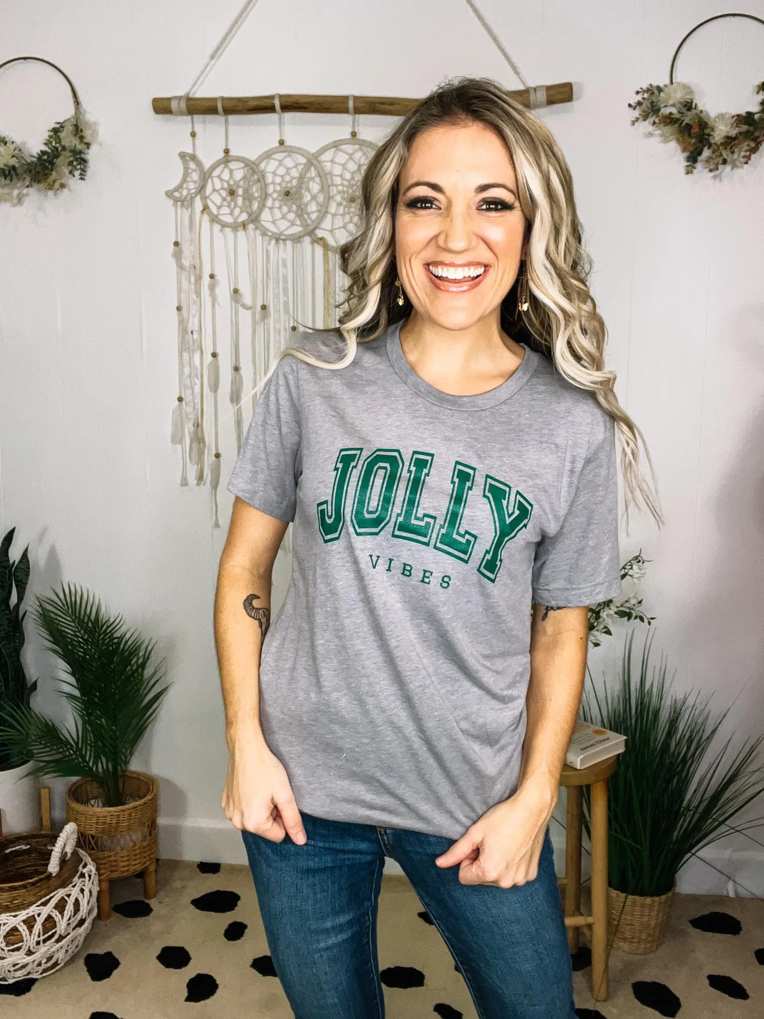 Jolly Varsity Outline Graphic Tee