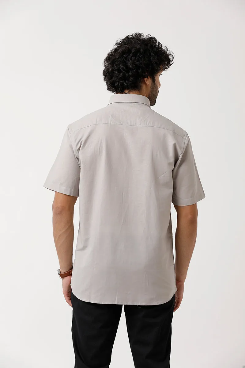 Jute Classic - Light Grey Formal Shirt For Men | Ariser