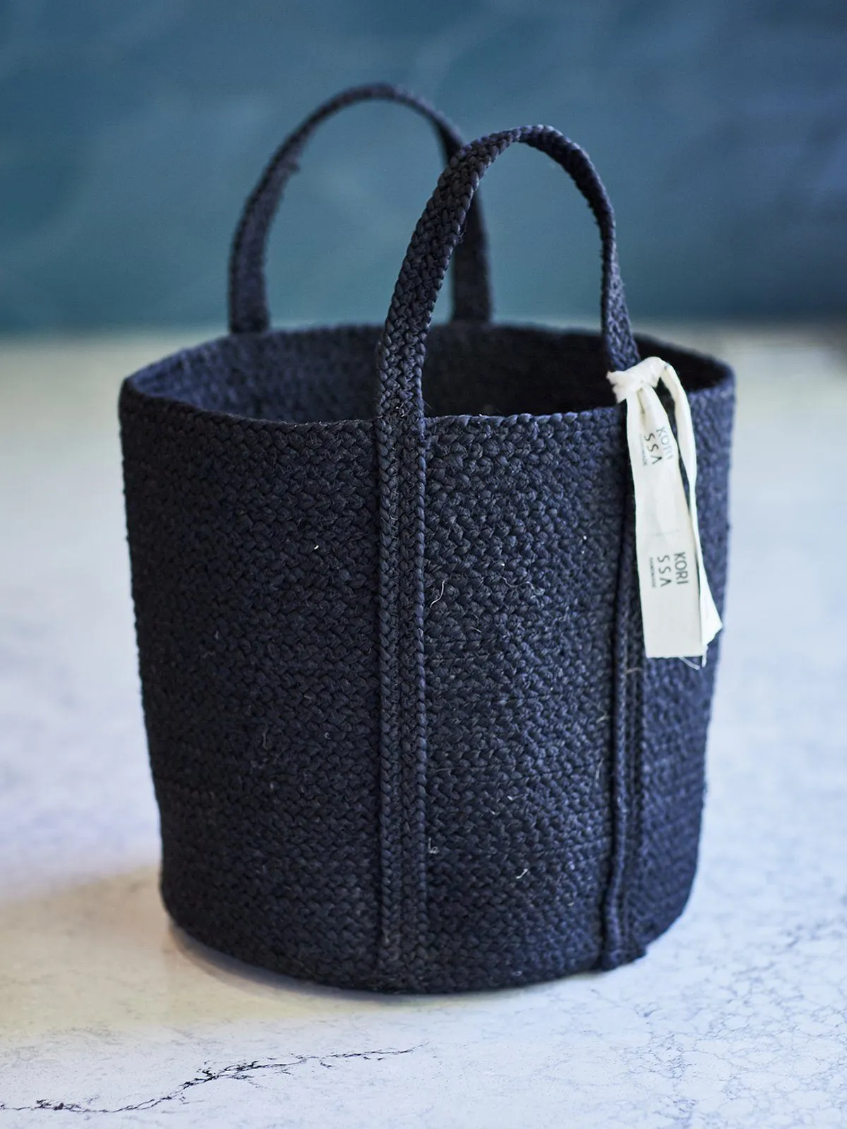 Kata Basket With Handle - Black (Set Of 2)