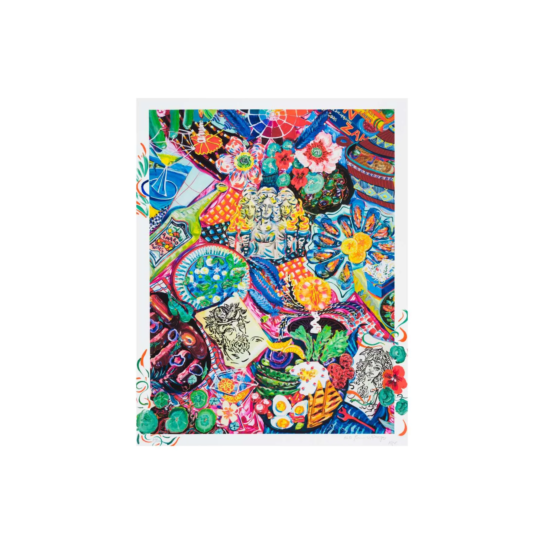Kate Pincus-Whitney, Hecate and the Muses, 2022; Limited Edition Print