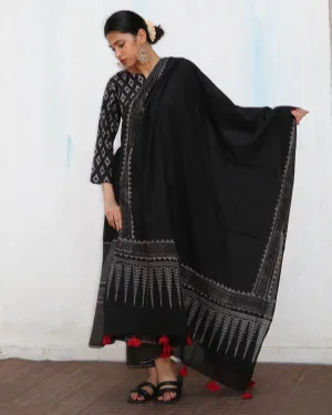 Kehlani Blockprinted Cotton Dupatta - NOMAD