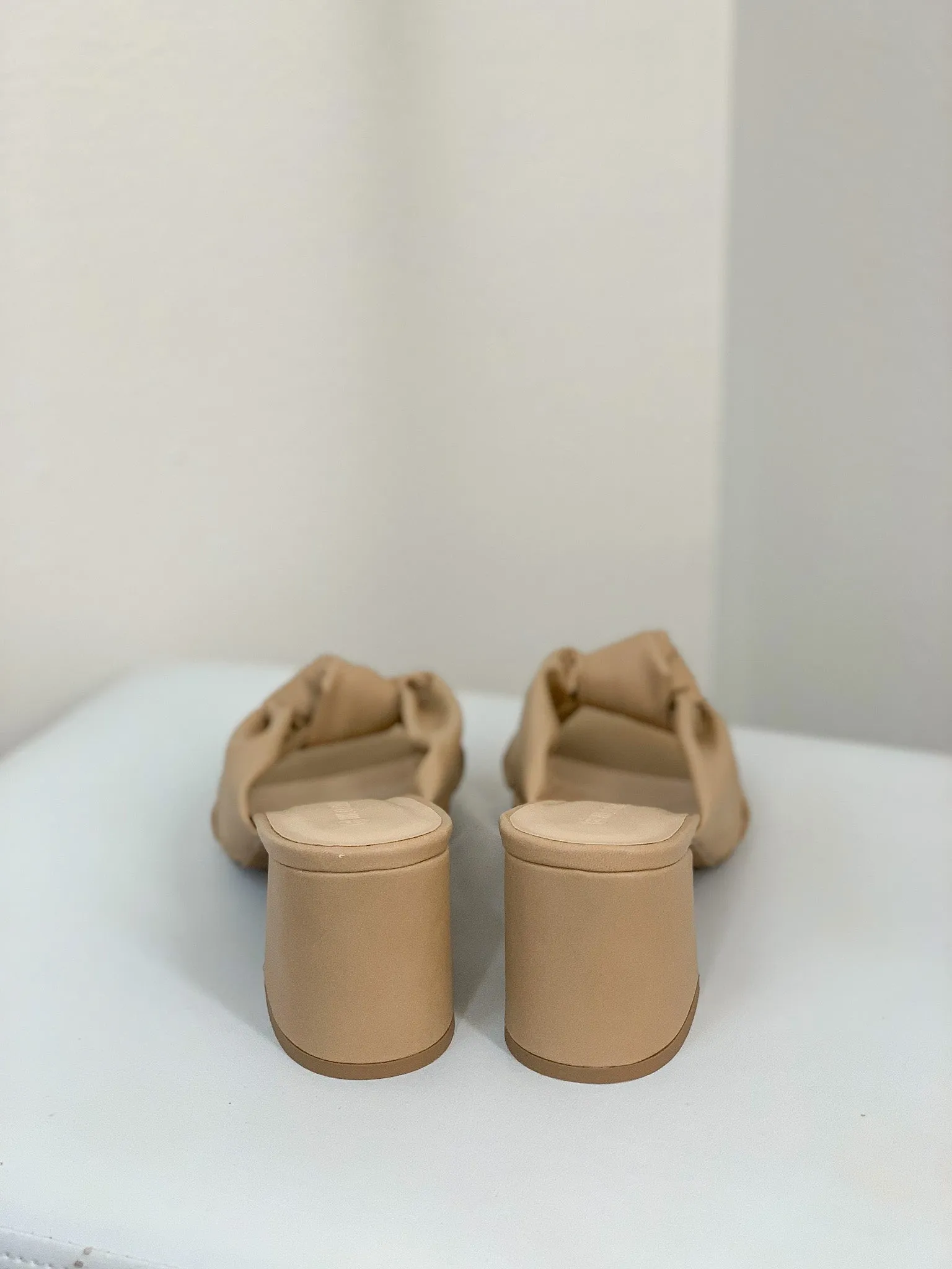 Knotted Kitten Heel {Tan}