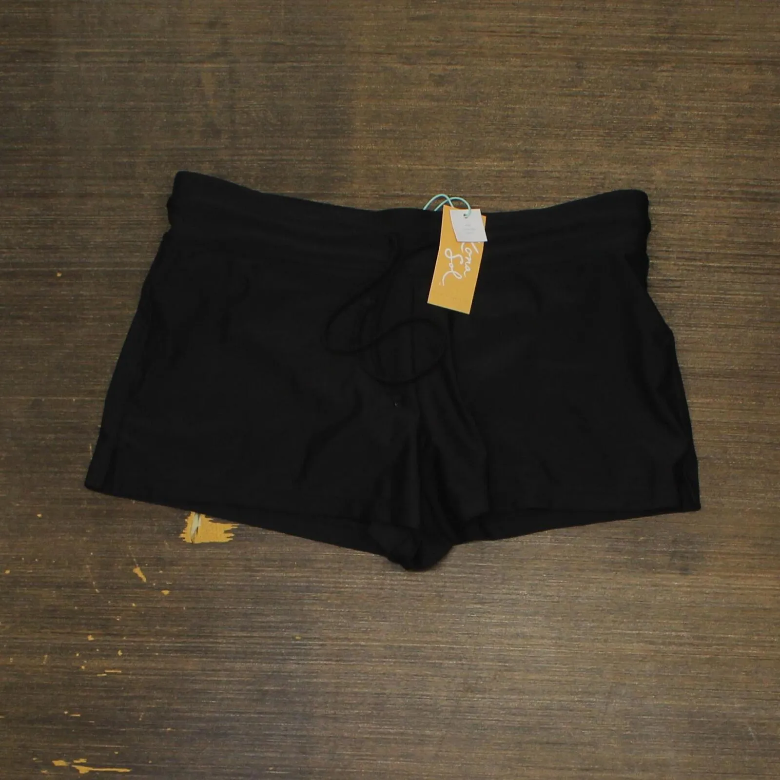 Kona Sol Women's Active Swim Shorts 83365840 Black S