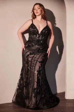 Ladivine CC0389C Dress Lace Embellished Fitted Gown