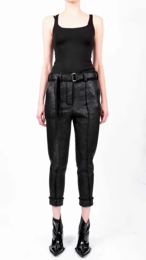 Leather Effect Trousers