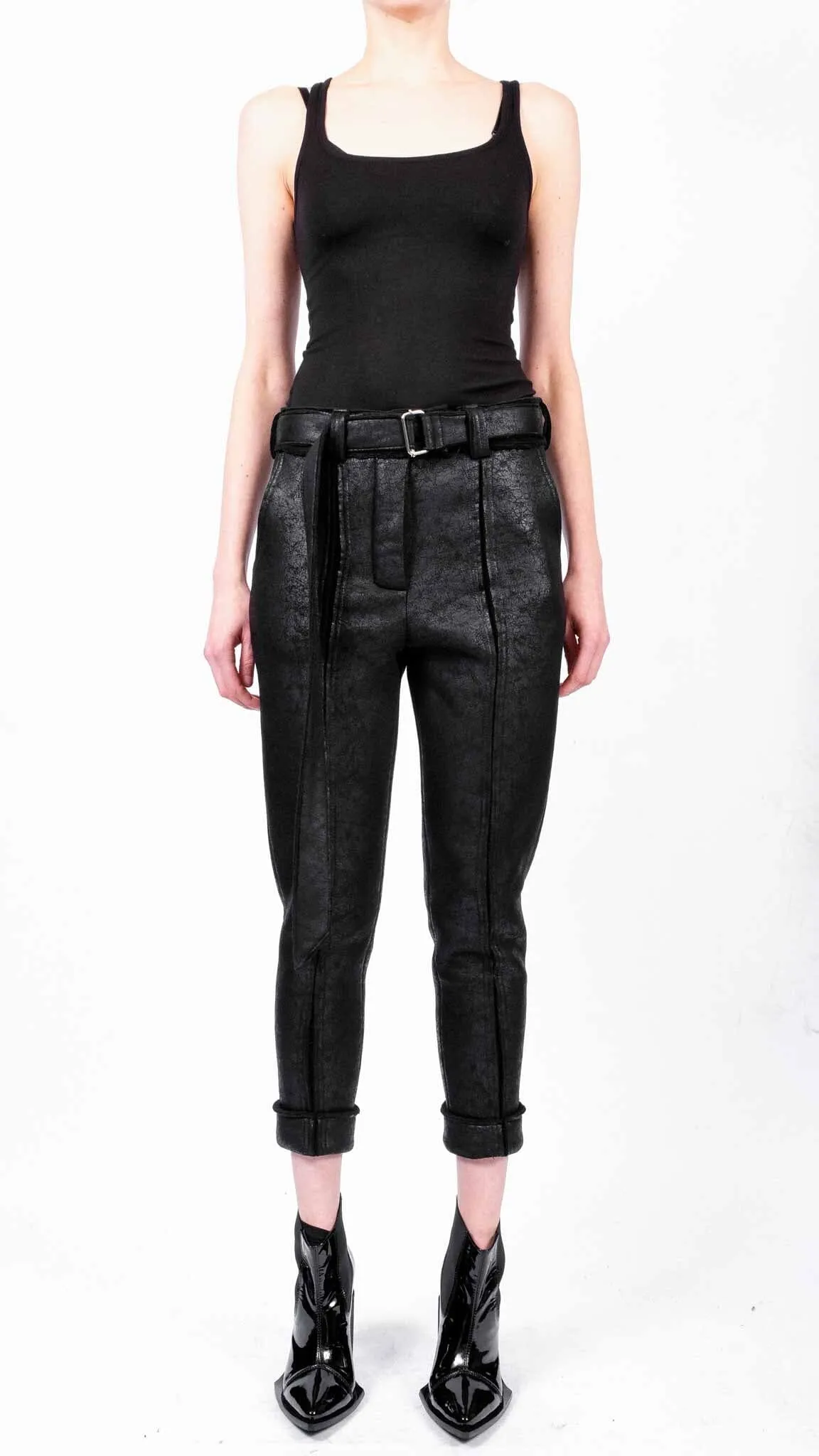 Leather Effect Trousers