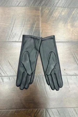 Leather Gloves w/ Design On Side