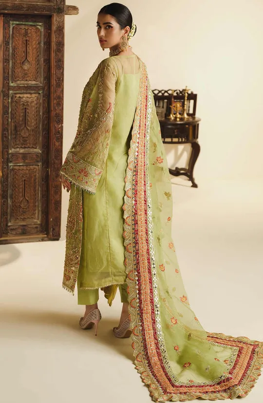 Lime Green Traditionally Embellished Pakistani Kameez Salwar Suit