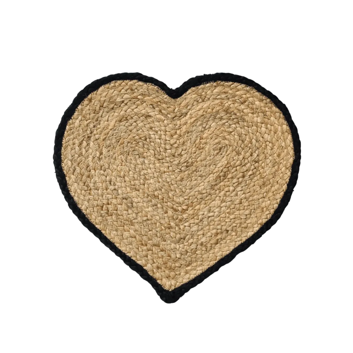 Love Heart Shape Jute Rug