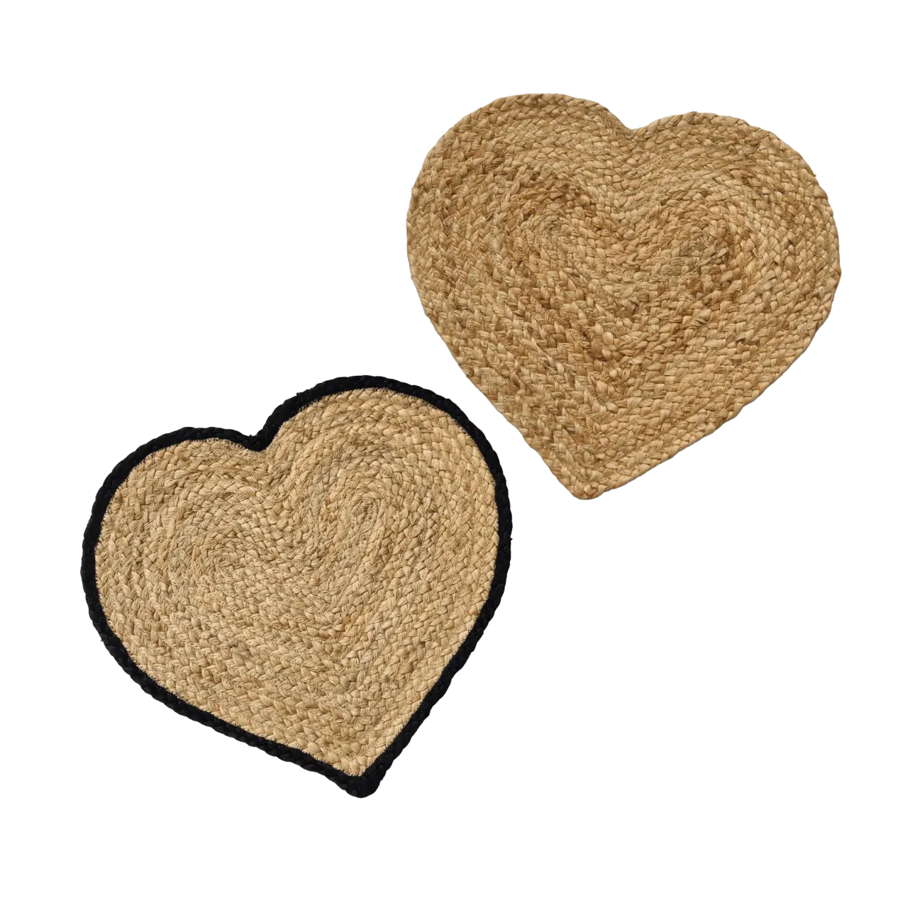 Love Heart Shape Jute Rug