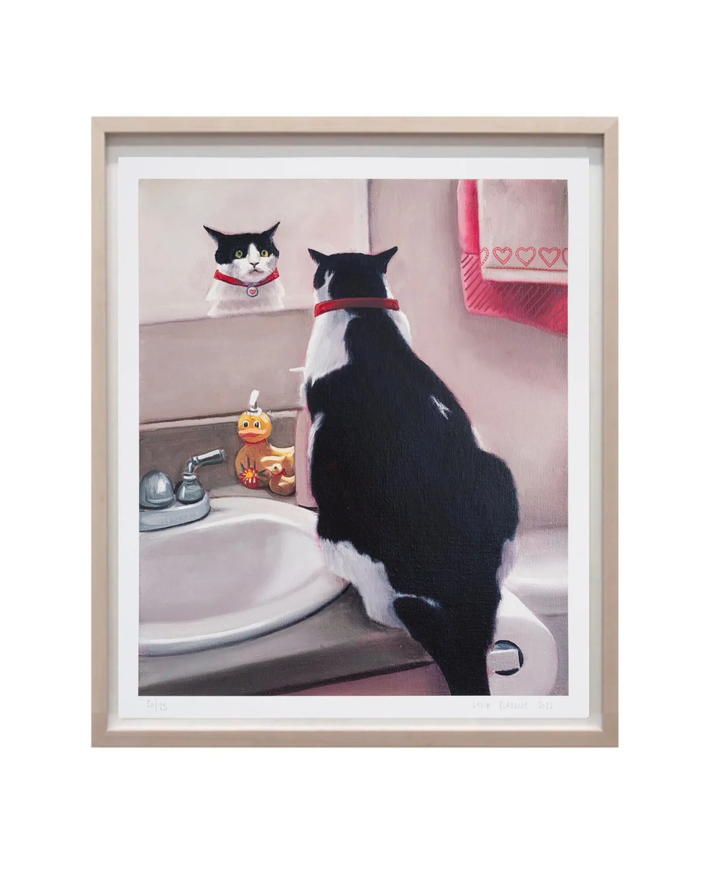 Lydia Blakeley, Reflections 3 (Chonky), 2022; Hand-Embellished, Signed, and Numbered Limited Edition Print