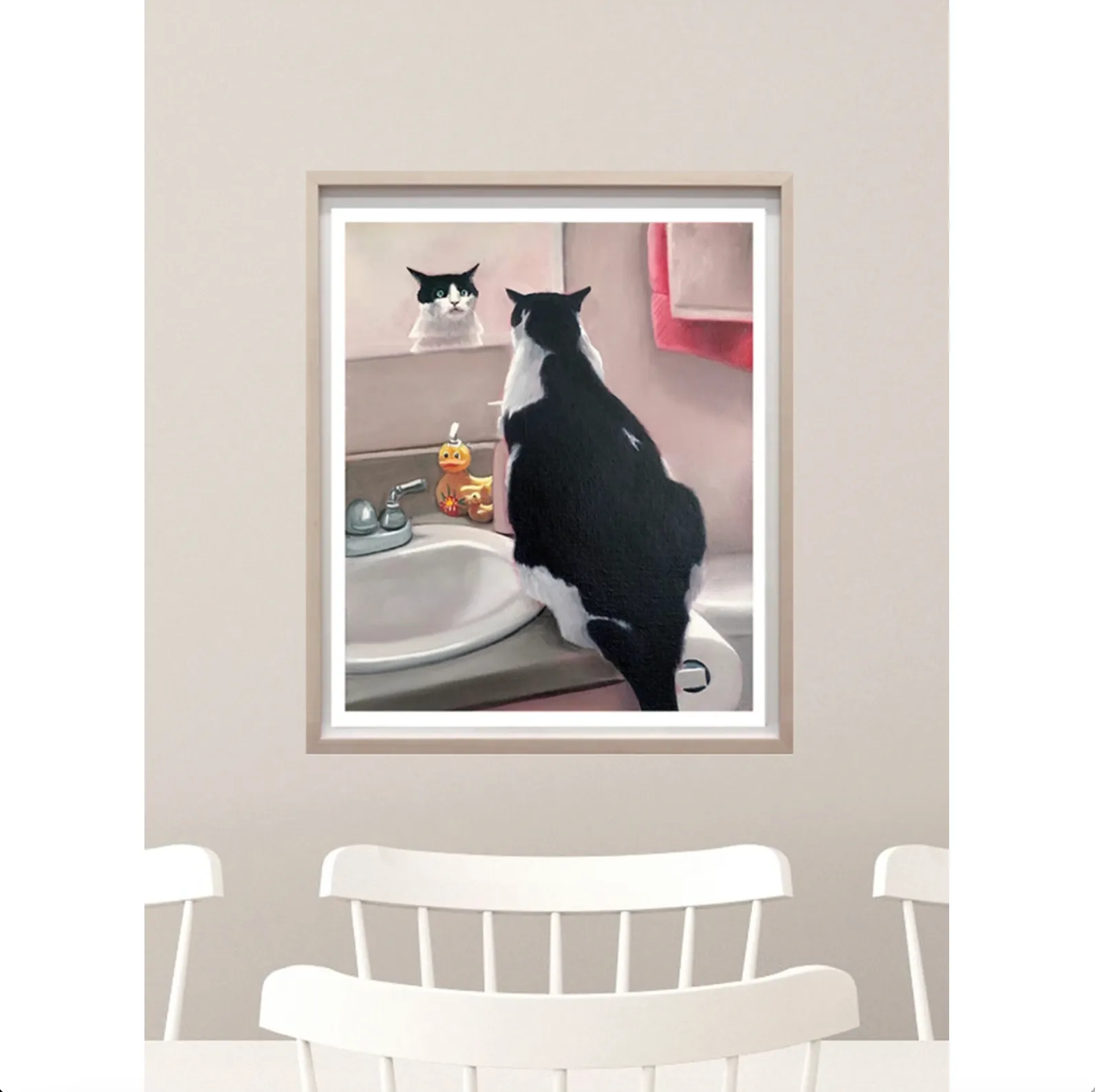 Lydia Blakeley, Reflections 3 (Chonky), 2022; Hand-Embellished, Signed, and Numbered Limited Edition Print