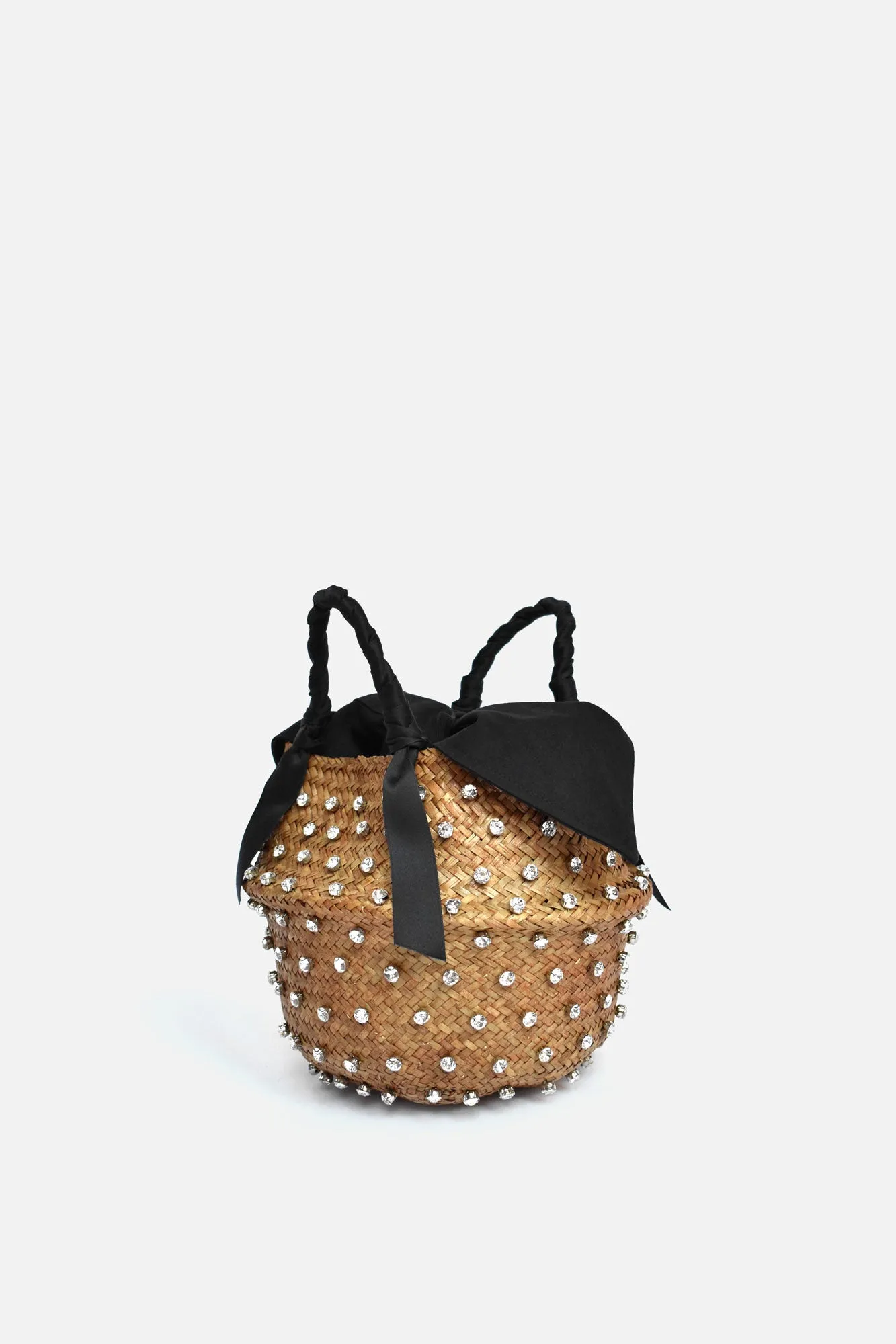 Mabelle Embellished Straw Bag