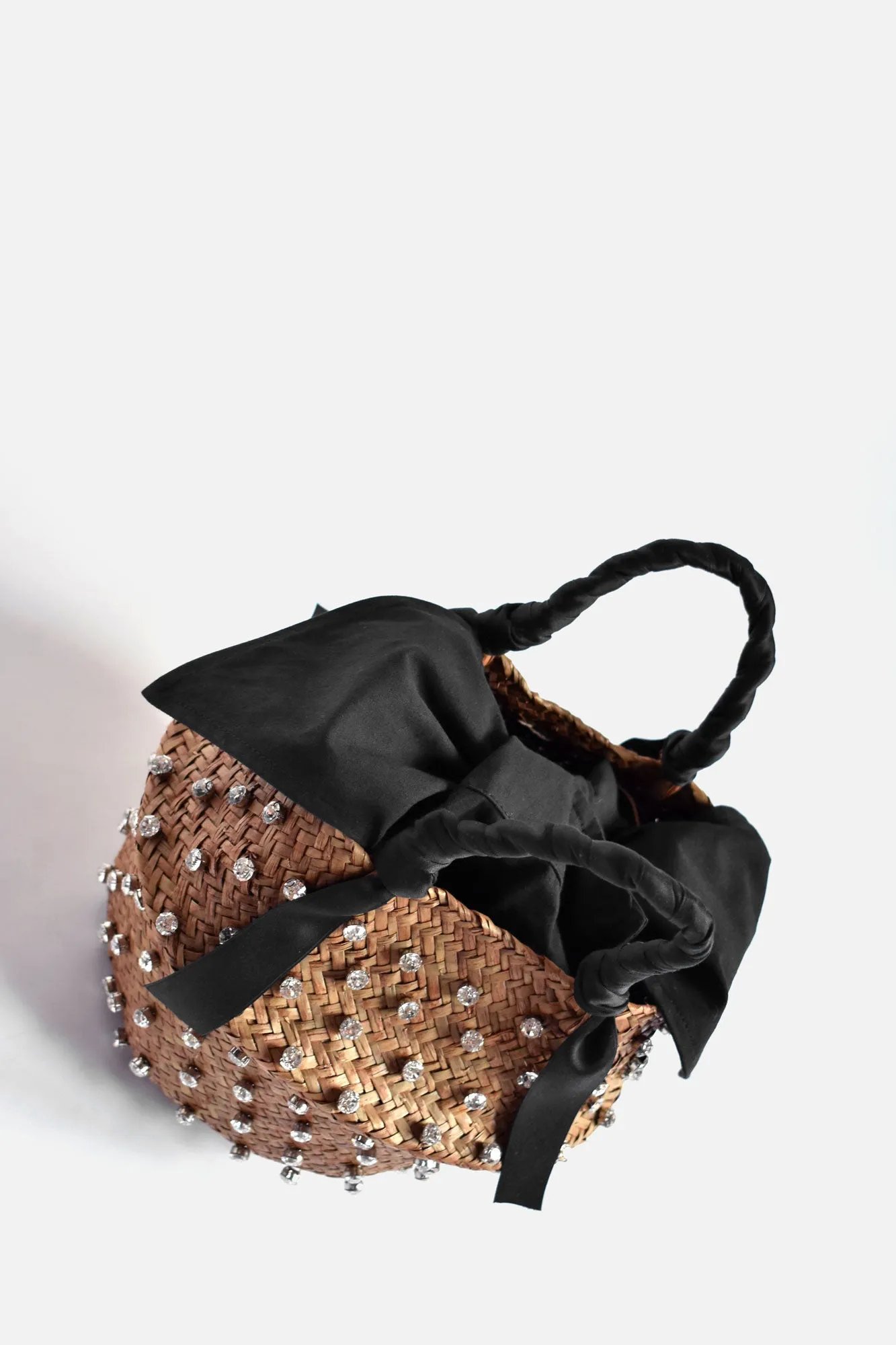 Mabelle Embellished Straw Bag