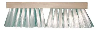 Magnolia Brush Heavy-Gauge White Plastic Street Brooms, 16 in Hardwood Block, 4 1/4 in Trim L, 1316