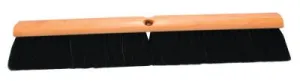 Magnolia Brush No. 7 Line Floor Brushes, 18 in, 3 in Trim L, Black Horsehair/Plastic, 718-X