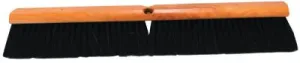 Magnolia Brush No. 9X Line Floor Brush, 18 in, BK Tampico; BK Polystyrene Plastic; BK Horsehair, 918-X