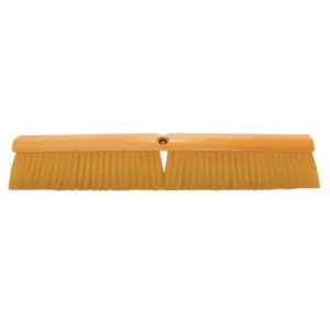 Magnolia Brush Plastic Fill Line Floor Brush, 24 in Hardwood Block, 3 in Trim L, Yellow Plastic, 1924