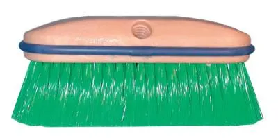 Magnolia Brush Vehicle Wash Brush, 14 in Foam Plstc Blk, 2-1/2 in Trim L, Green Flagged Nylon, 3314-N