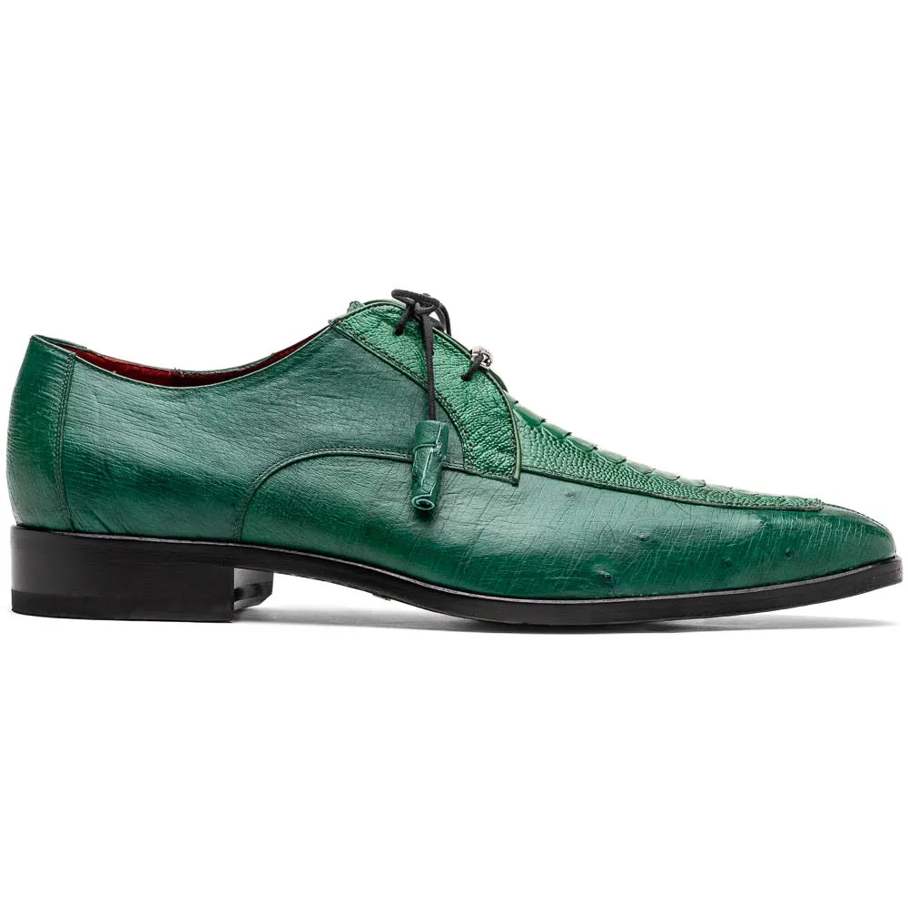 Marco Di Milano Andretti Green Lemon Ostrich Leg Shoes