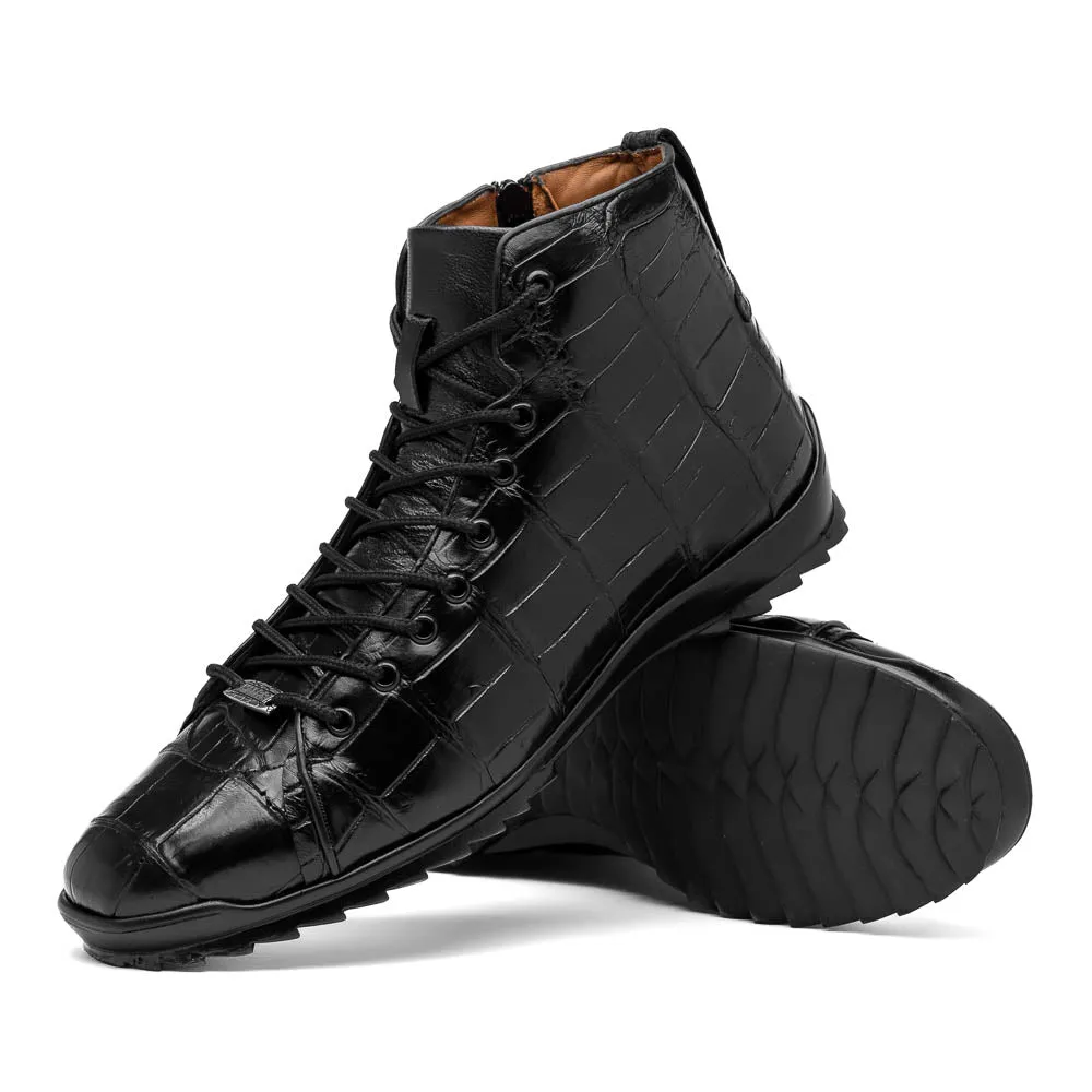 Marco Di Milano Hermond Black Alligator Boots