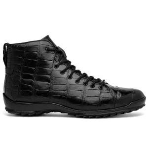 Marco Di Milano Hermond Black Alligator Boots