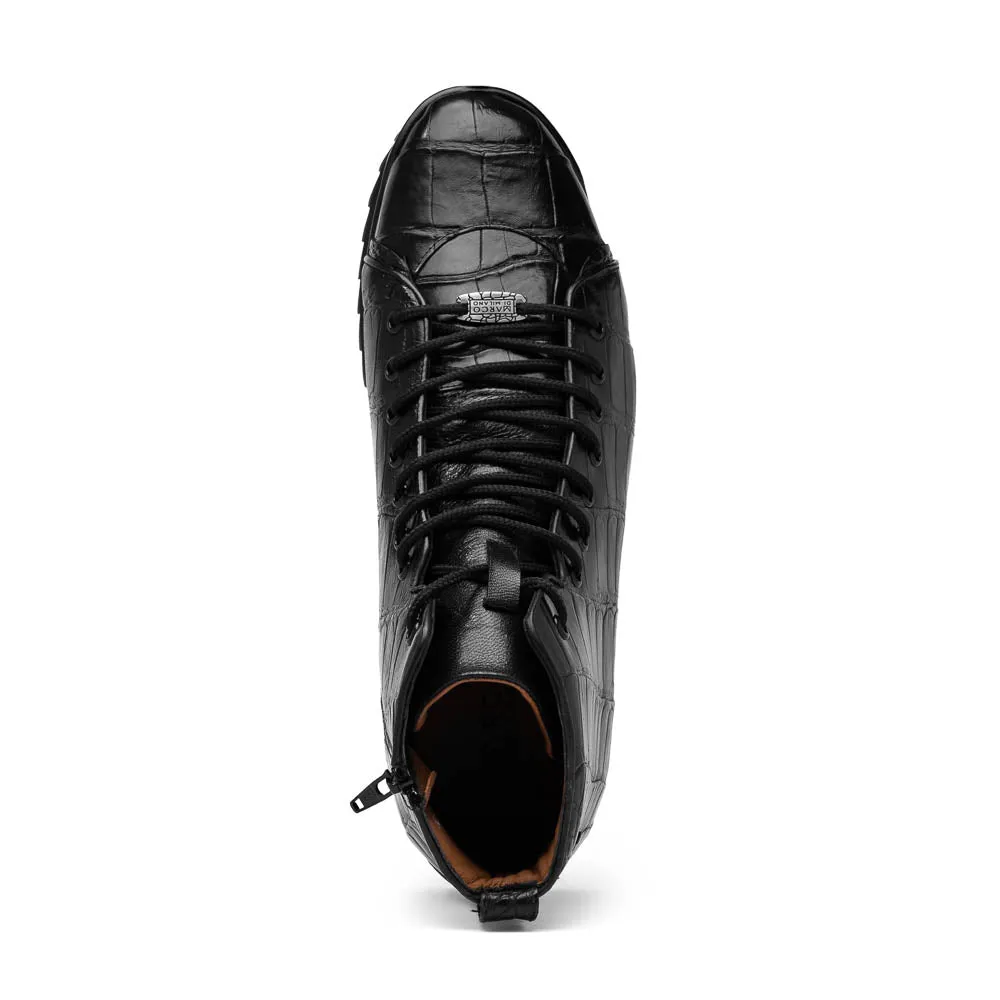 Marco Di Milano Hermond Black Alligator Boots
