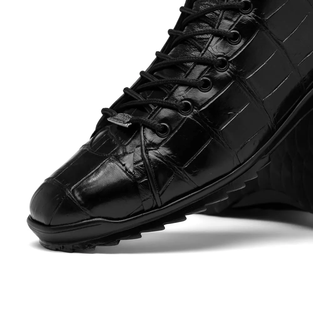 Marco Di Milano Hermond Black Alligator Boots