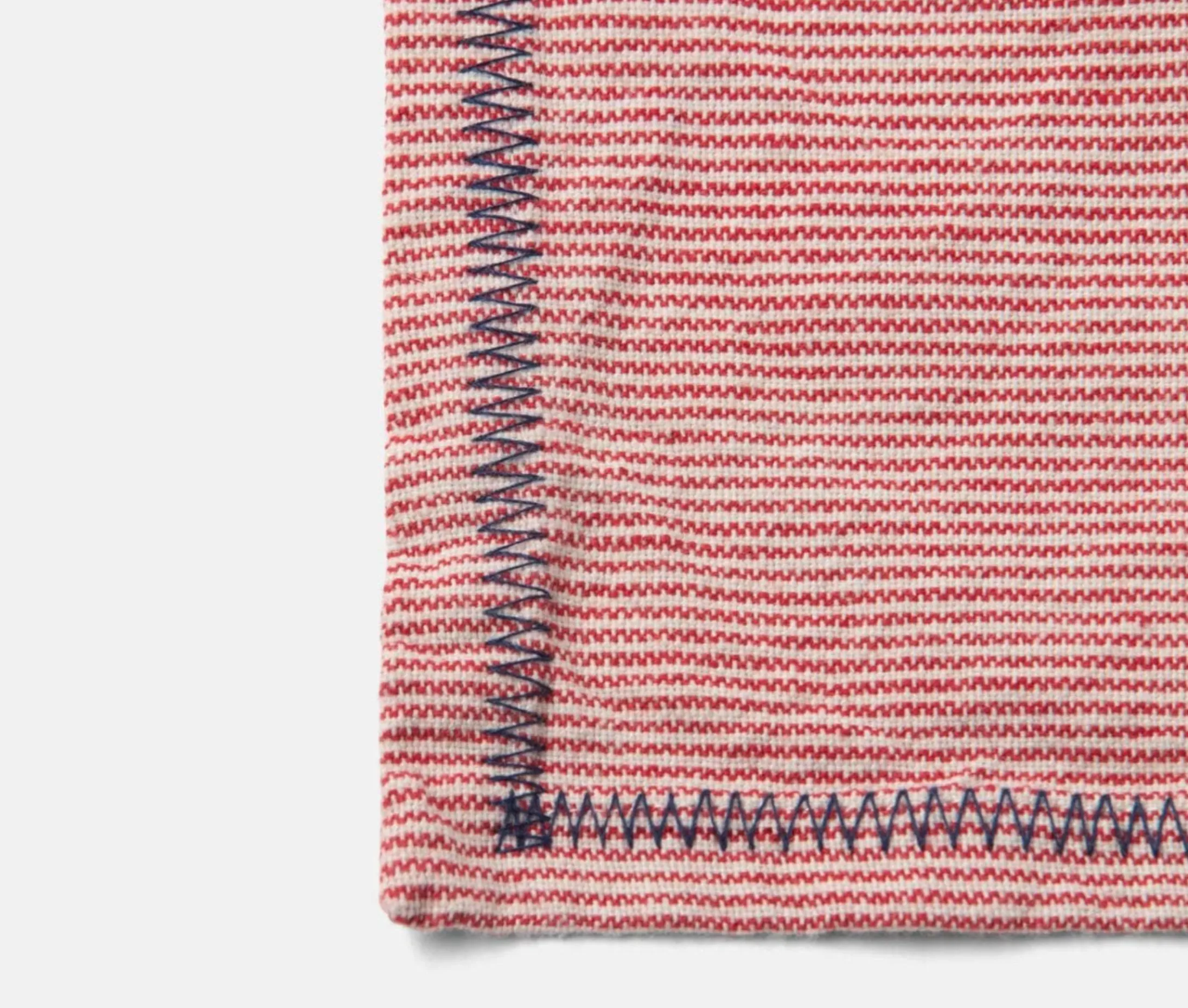 Mason Red Stripe Napkin / Blue