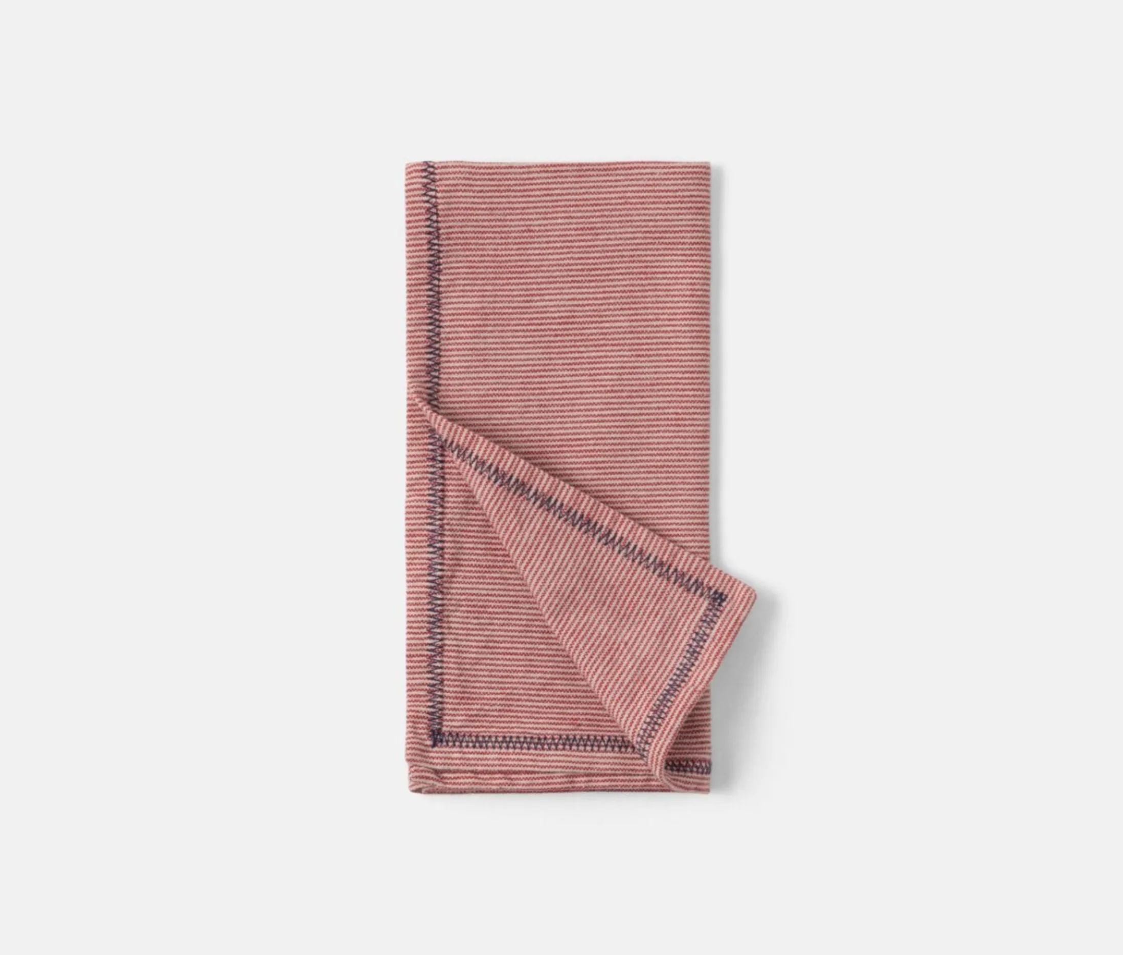 Mason Red Stripe Napkin / Blue
