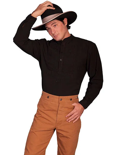 Men's Western Shirt Collection: Scully Rangewear Paisley Bib