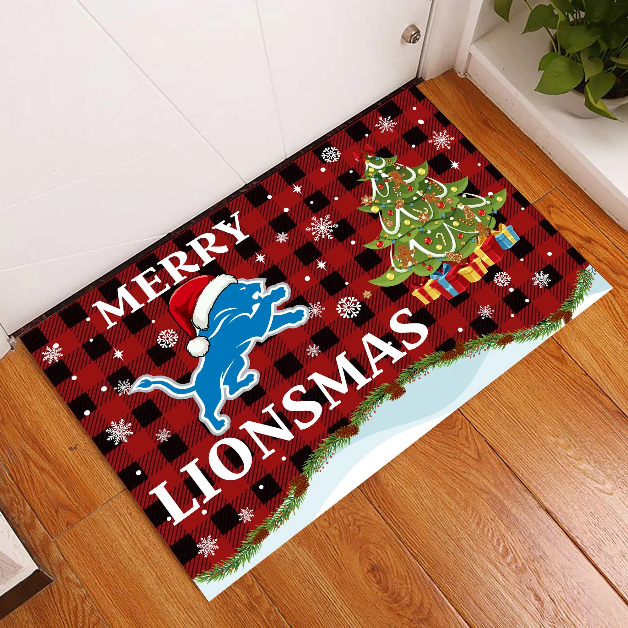 Merry Christmas Doormat - Anti Slip Indoor Doormat - DTLO