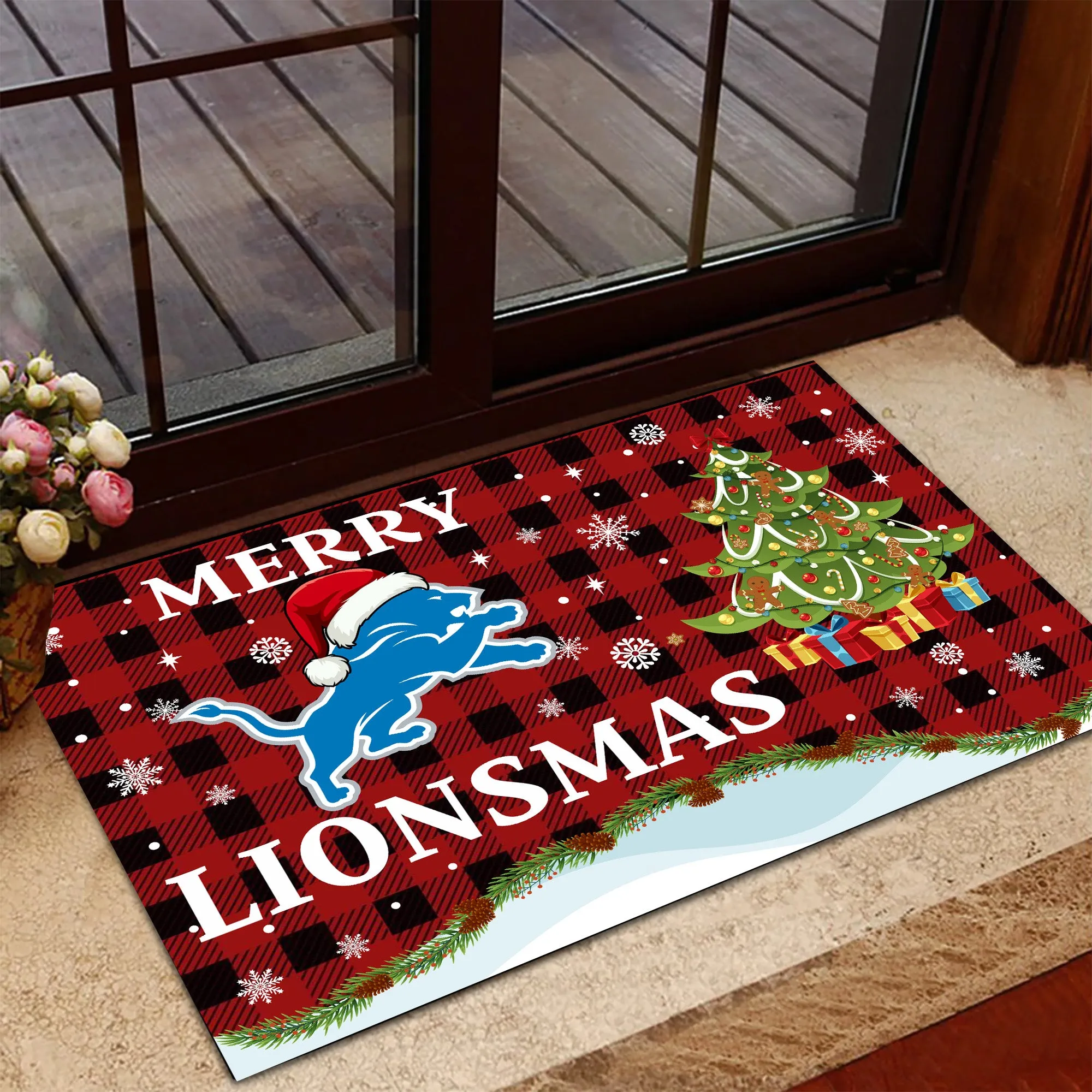 Merry Christmas Doormat - Anti Slip Indoor Doormat - DTLO