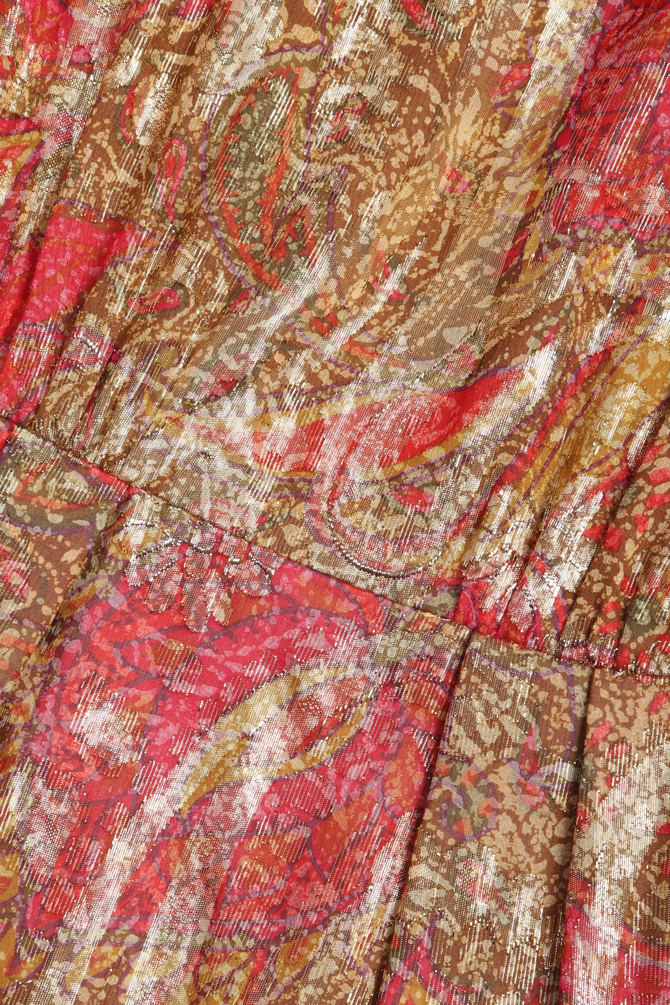 Metallic Paisley Cocktail Dress