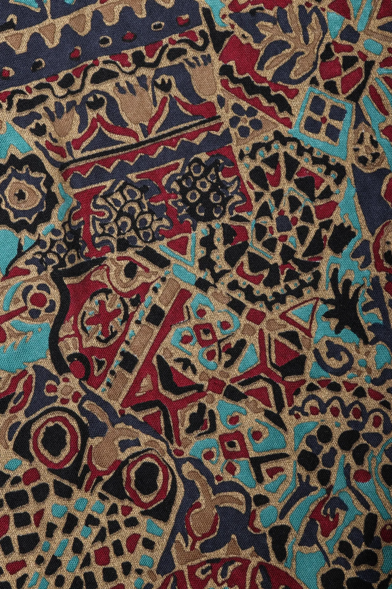Moroccan Print Sequin Silk Leisure Set