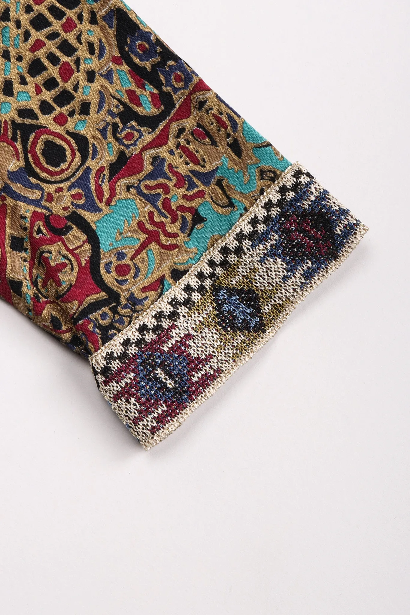 Moroccan Print Sequin Silk Leisure Set