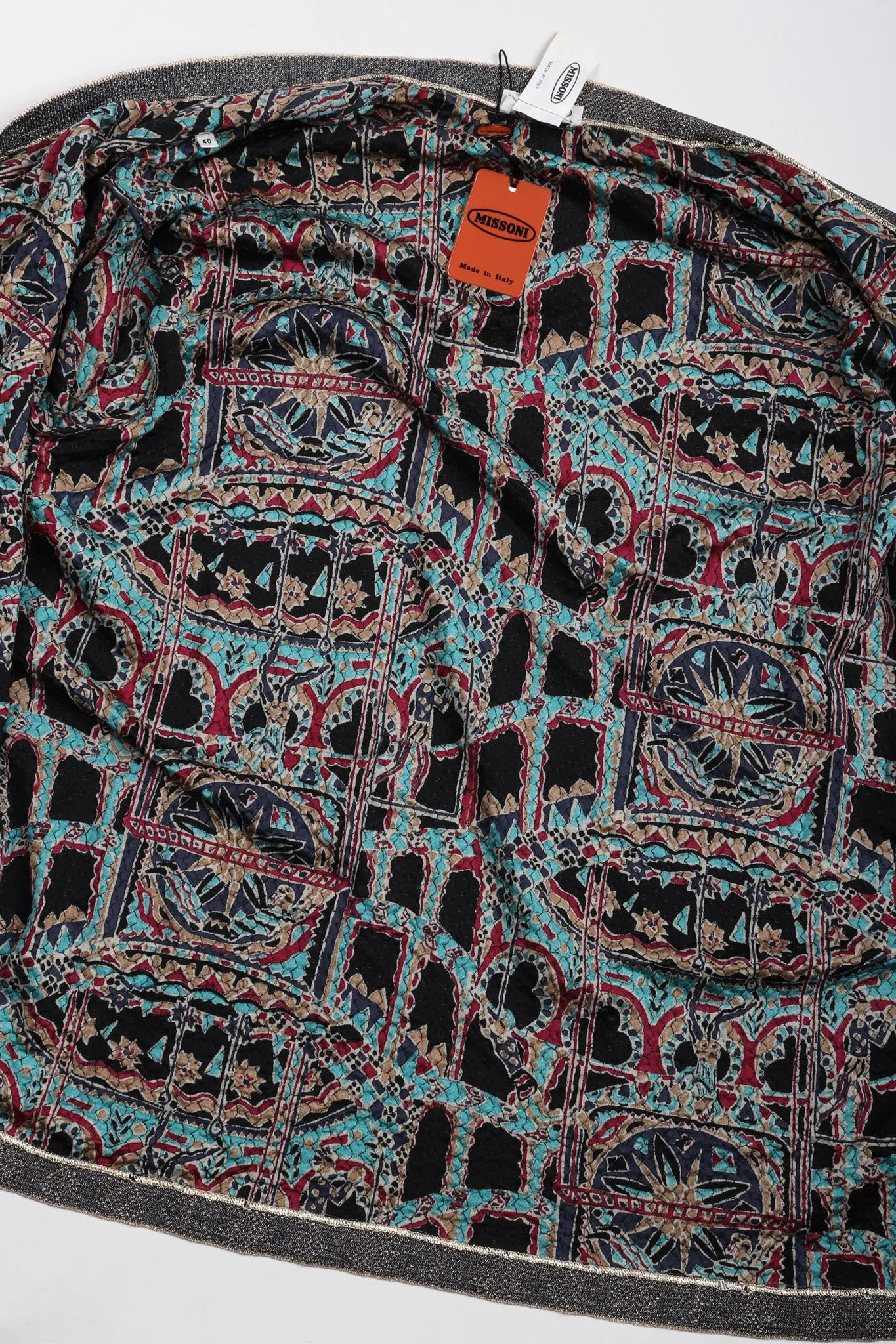 Moroccan Print Sequin Silk Leisure Set