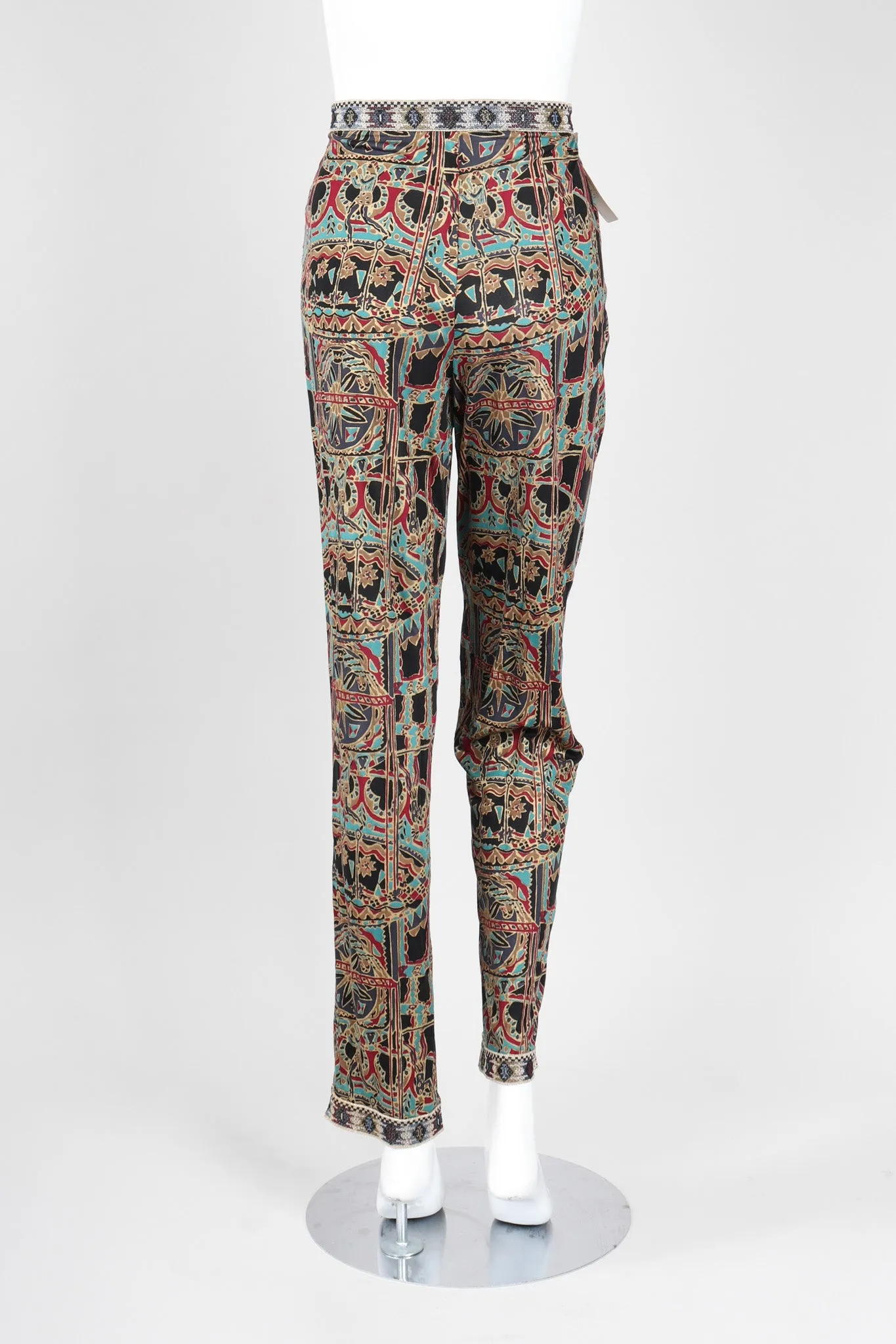 Moroccan Print Sequin Silk Leisure Set