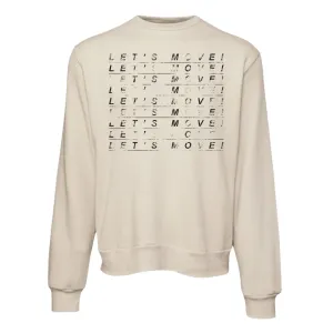 MOSSA LET'S MOVE Vintage Bella   Canvas Unisex Sweatshirt