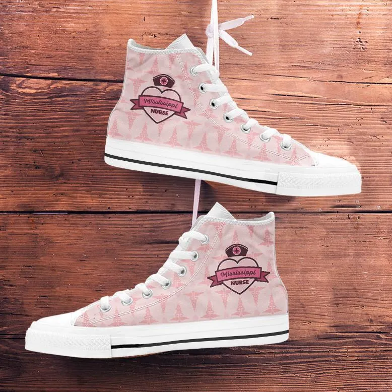 MS Nurse Pink High Tops