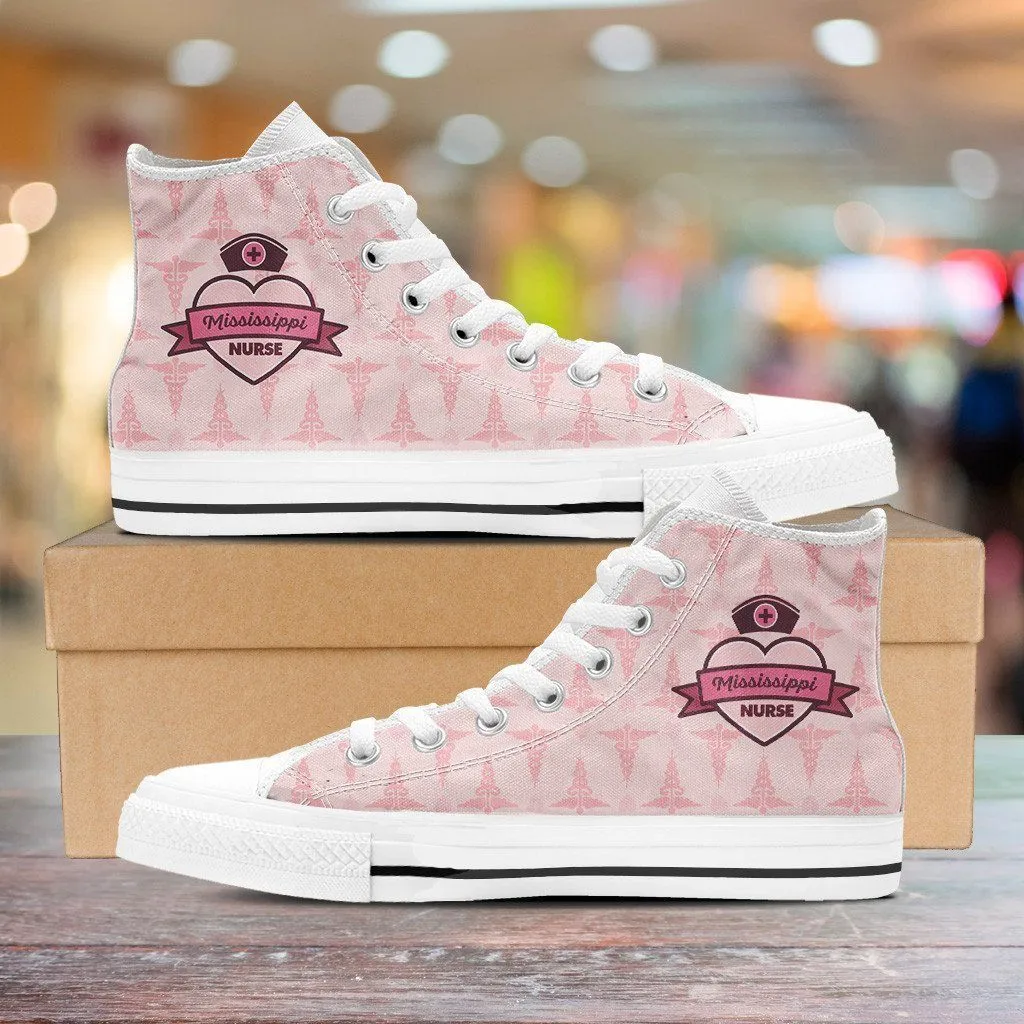 MS Nurse Pink High Tops