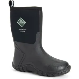 Muck Men's Edgewater Classic Mid Waterproof Rubber Hunt Boot - Black - ECM-000