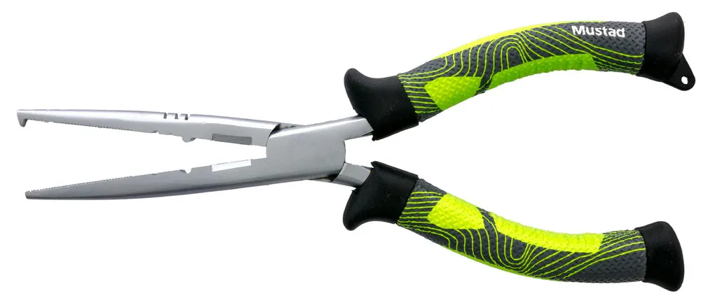 Mustad Green Large Split Ring Plier - Pearl Nickel